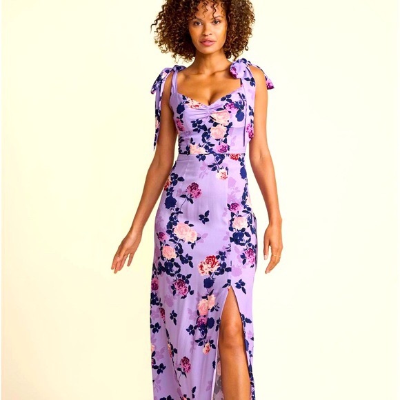 VENUS Dresses & Skirts - VENUS Purple Floral Maxi Sundress sizes 12 and 16 NWOT